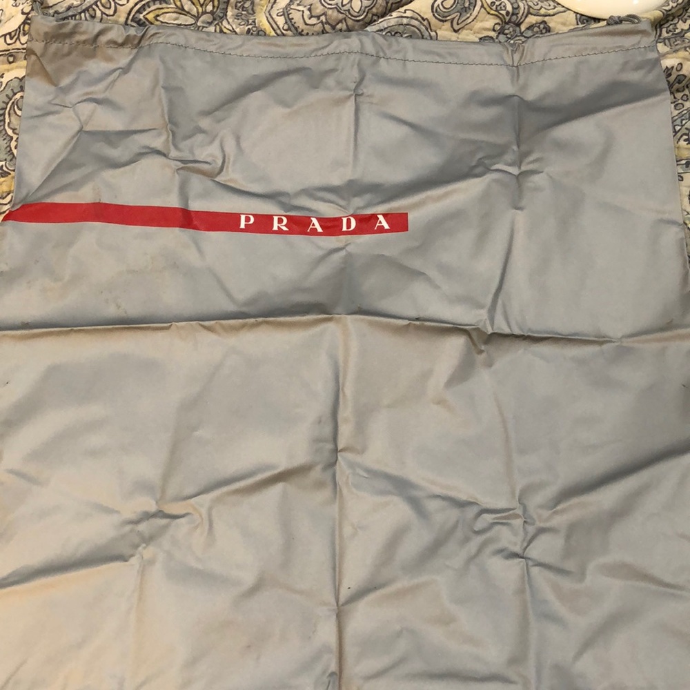 Prada Vinyl‎ Plastic Drawstring Storage Bag